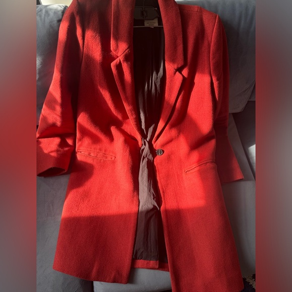 Zara Mid Length Burnt Orange Pea Coat. Size M - Picture 1 of 5